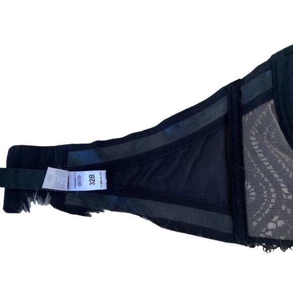 COSABELLA designer Black Strapless Corset type BRA sz 32B - made in ITALY - Picture 9 of 12